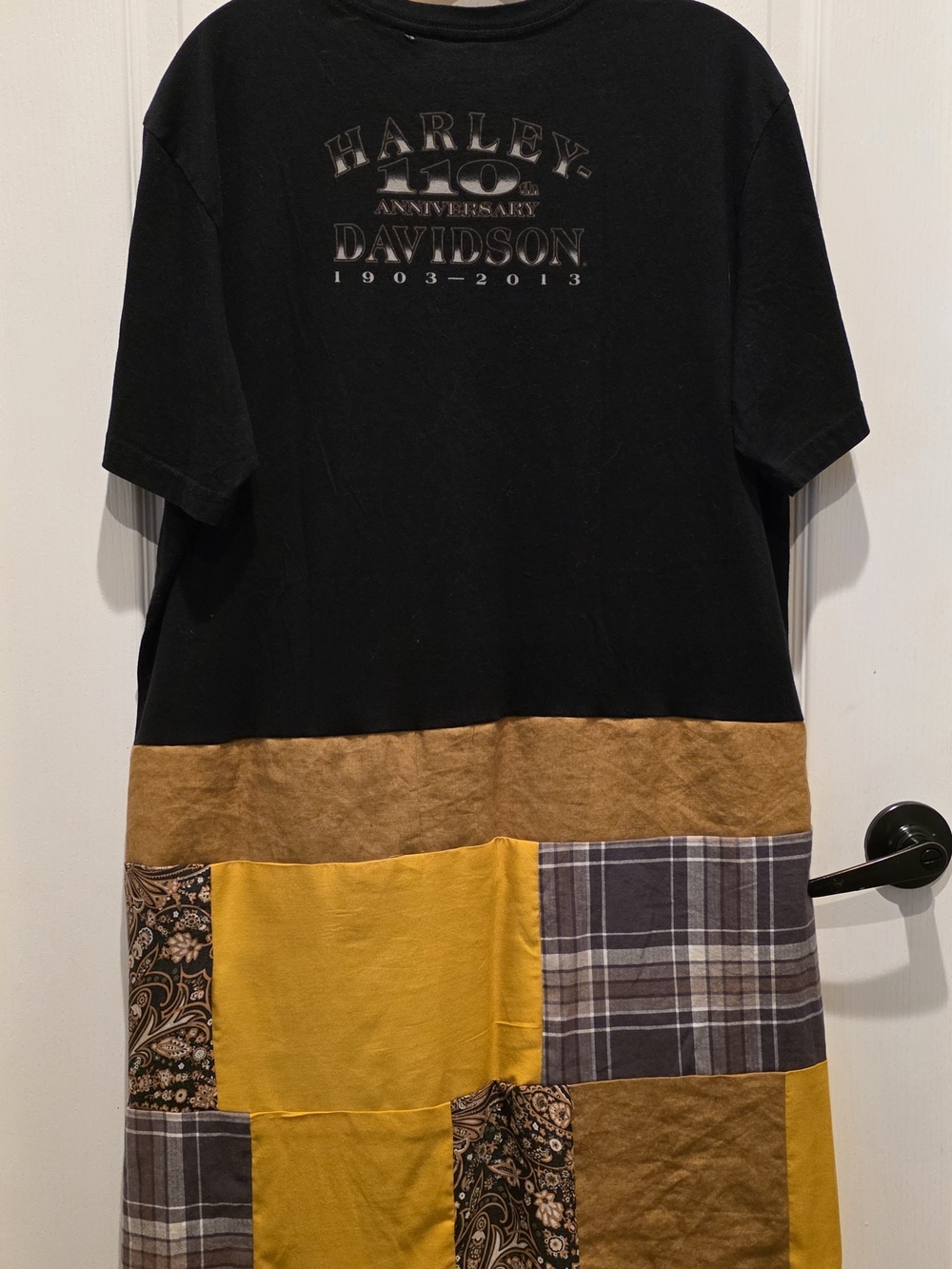 Harley-Davidson Black Patchwork Graphic Dress - Picture 3 of 4